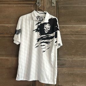 This Is My Lucky Do‎ Not Wash Bowling Shirt Polo Shirt, Skull Large